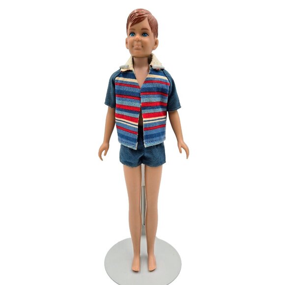 Vintage 1963 Ricky Barbie Doll Skipper Boyfriend Freckled Freckles Boy Straight - Picture 1 of 16